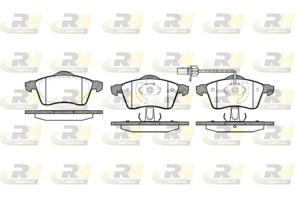 Bremsbelagsatz, Scheibenbremse Vorderachse ROADHOUSE 2618.01