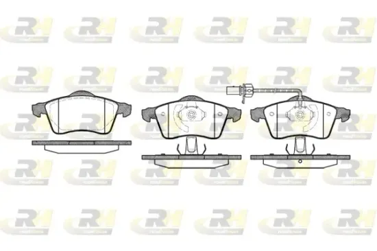 Bremsbelagsatz, Scheibenbremse Vorderachse ROADHOUSE 2618.01 Bild Bremsbelagsatz, Scheibenbremse Vorderachse ROADHOUSE 2618.01