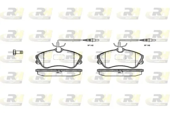 Bremsbelagsatz, Scheibenbremse Vorderachse ROADHOUSE 2634.04 Bild Bremsbelagsatz, Scheibenbremse Vorderachse ROADHOUSE 2634.04