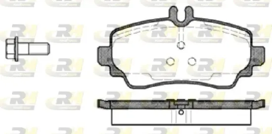Bremsbelagsatz, Scheibenbremse Vorderachse ROADHOUSE 2650.00 Bild Bremsbelagsatz, Scheibenbremse Vorderachse ROADHOUSE 2650.00