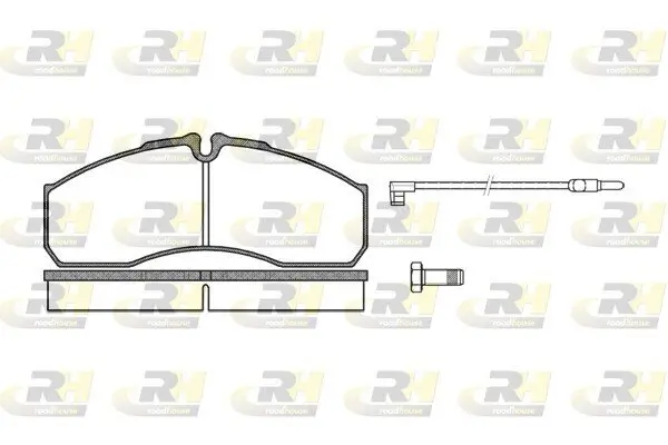 Bremsbelagsatz, Scheibenbremse Hinterachse ROADHOUSE 2651.12