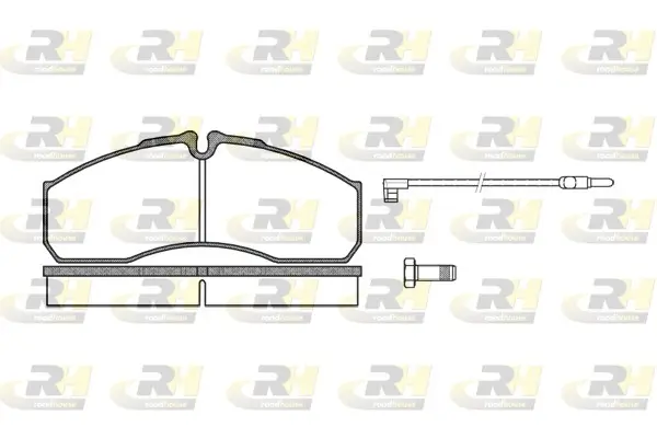 Bremsbelagsatz, Scheibenbremse Hinterachse ROADHOUSE 2651.12
