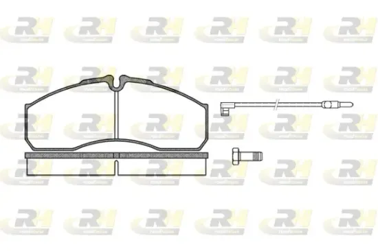 Bremsbelagsatz, Scheibenbremse Hinterachse ROADHOUSE 2651.12 Bild Bremsbelagsatz, Scheibenbremse Hinterachse ROADHOUSE 2651.12
