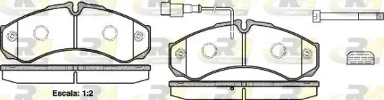 Bremsbelagsatz, Scheibenbremse Hinterachse ROADHOUSE 2651.32 Bild Bremsbelagsatz, Scheibenbremse Hinterachse ROADHOUSE 2651.32