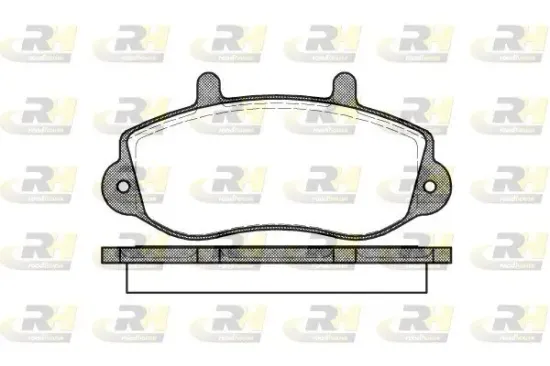 Bremsbelagsatz, Scheibenbremse Vorderachse ROADHOUSE 2677.00 Bild Bremsbelagsatz, Scheibenbremse Vorderachse ROADHOUSE 2677.00