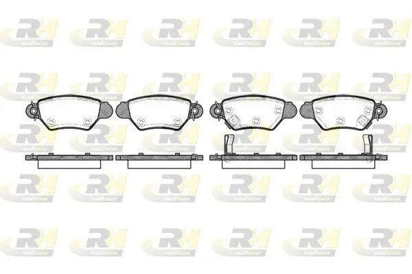 Bremsbelagsatz, Scheibenbremse Hinterachse ROADHOUSE 2685.02