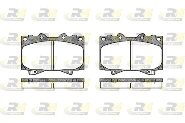 Bremsbelagsatz, Scheibenbremse Vorderachse ROADHOUSE 2707.04