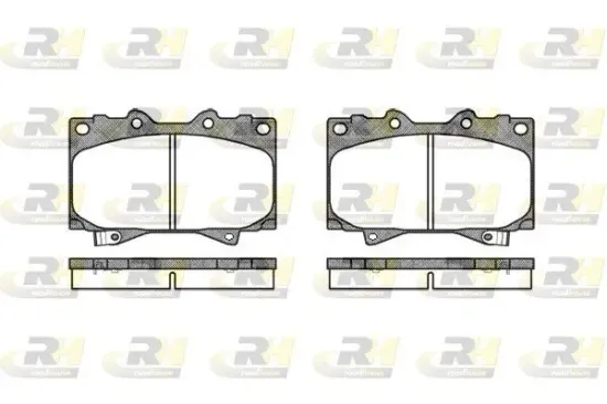 Bremsbelagsatz, Scheibenbremse Vorderachse ROADHOUSE 2707.04 Bild Bremsbelagsatz, Scheibenbremse Vorderachse ROADHOUSE 2707.04