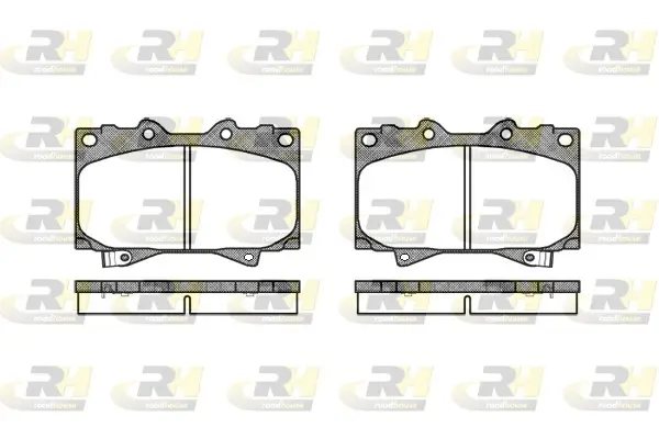 Bremsbelagsatz, Scheibenbremse Vorderachse ROADHOUSE 2707.04