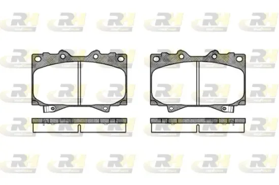 Bremsbelagsatz, Scheibenbremse Vorderachse ROADHOUSE 2707.04 Bild Bremsbelagsatz, Scheibenbremse Vorderachse ROADHOUSE 2707.04