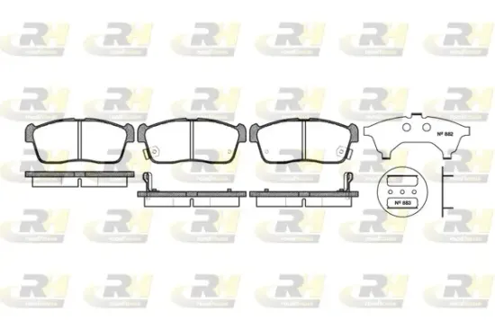 Bremsbelagsatz, Scheibenbremse Vorderachse ROADHOUSE 2724.02 Bild Bremsbelagsatz, Scheibenbremse Vorderachse ROADHOUSE 2724.02