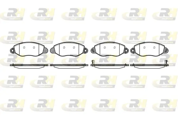 Bremsbelagsatz, Scheibenbremse Vorderachse ROADHOUSE 2772.12
