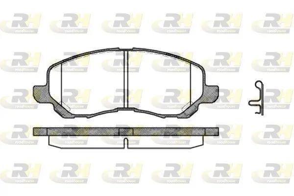 Bremsbelagsatz, Scheibenbremse Vorderachse ROADHOUSE 2804.12
