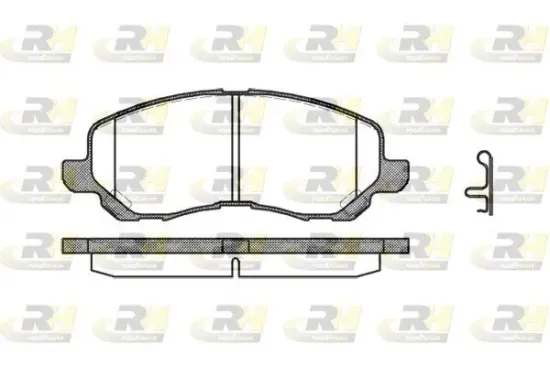 Bremsbelagsatz, Scheibenbremse Vorderachse ROADHOUSE 2804.12 Bild Bremsbelagsatz, Scheibenbremse Vorderachse ROADHOUSE 2804.12