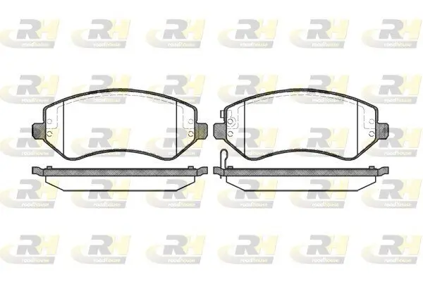 Bremsbelagsatz, Scheibenbremse Vorderachse ROADHOUSE 2807.02