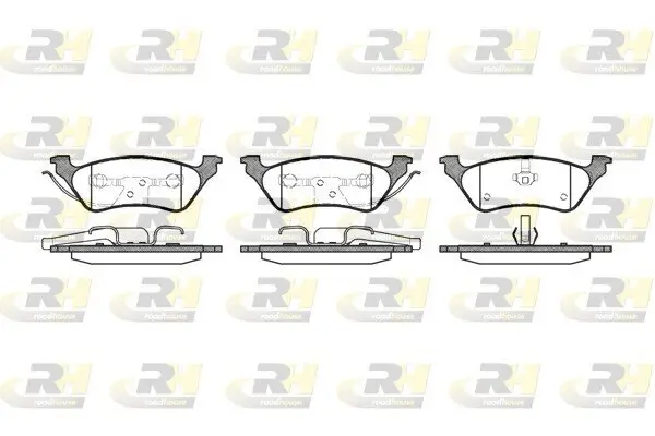 Bremsbelagsatz, Scheibenbremse ROADHOUSE 2811.00
