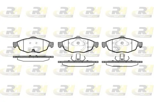 Bremsbelagsatz, Scheibenbremse Vorderachse ROADHOUSE 2812.02