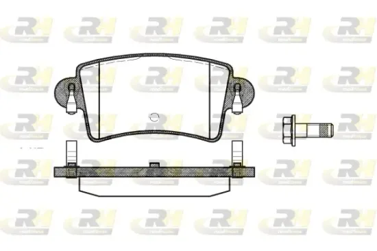 Bremsbelagsatz, Scheibenbremse Hinterachse ROADHOUSE 2833.00 Bild Bremsbelagsatz, Scheibenbremse Hinterachse ROADHOUSE 2833.00