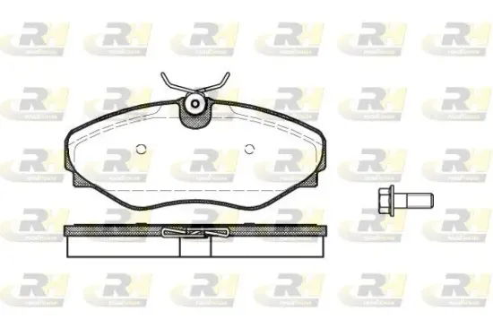 Bremsbelagsatz, Scheibenbremse Vorderachse ROADHOUSE 2834.20 Bild Bremsbelagsatz, Scheibenbremse Vorderachse ROADHOUSE 2834.20