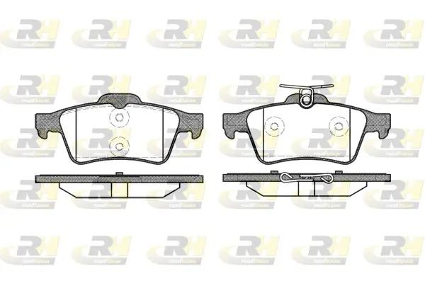 Bremsbelagsatz, Scheibenbremse Hinterachse ROADHOUSE 2842.20