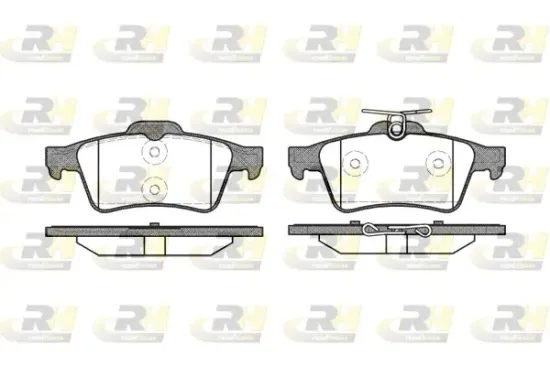 Bremsbelagsatz, Scheibenbremse Hinterachse ROADHOUSE 2842.20 Bild Bremsbelagsatz, Scheibenbremse Hinterachse ROADHOUSE 2842.20