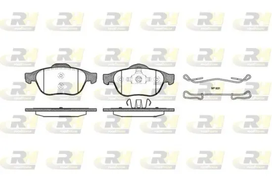 Bremsbelagsatz, Scheibenbremse Vorderachse ROADHOUSE 2843.00 Bild Bremsbelagsatz, Scheibenbremse Vorderachse ROADHOUSE 2843.00