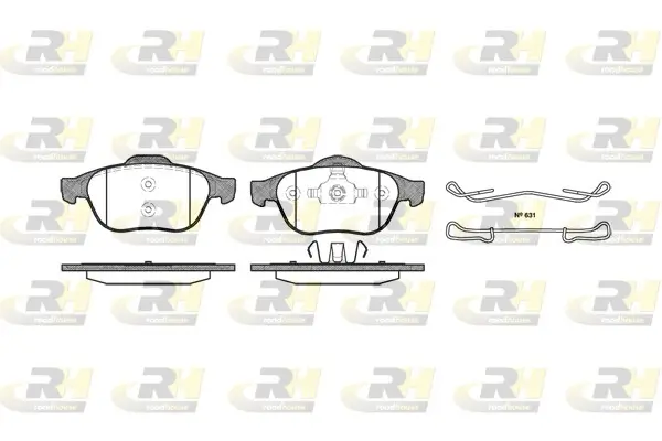 Bremsbelagsatz, Scheibenbremse Vorderachse ROADHOUSE 2843.00