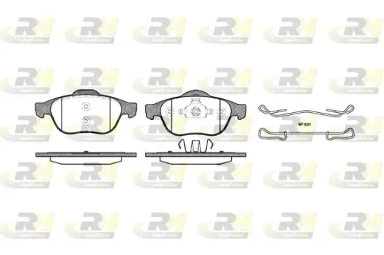 Bremsbelagsatz, Scheibenbremse Vorderachse ROADHOUSE 2843.00 Bild Bremsbelagsatz, Scheibenbremse Vorderachse ROADHOUSE 2843.00