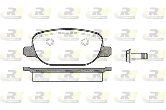 Bremsbelagsatz, Scheibenbremse Hinterachse ROADHOUSE 2878.00 Bild Bremsbelagsatz, Scheibenbremse Hinterachse ROADHOUSE 2878.00