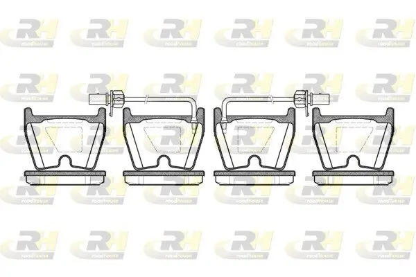 Bremsbelagsatz, Scheibenbremse Vorderachse ROADHOUSE 2896.02