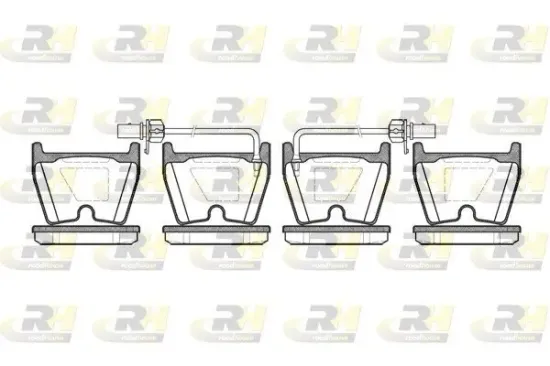 Bremsbelagsatz, Scheibenbremse Vorderachse ROADHOUSE 2896.02 Bild Bremsbelagsatz, Scheibenbremse Vorderachse ROADHOUSE 2896.02