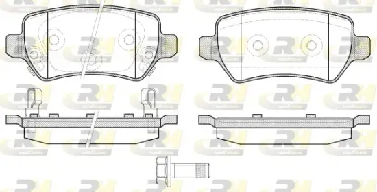 Bremsbelagsatz, Scheibenbremse Hinterachse ROADHOUSE 2957.22 Bild Bremsbelagsatz, Scheibenbremse Hinterachse ROADHOUSE 2957.22