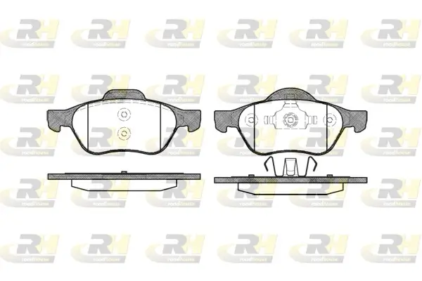 Bremsbelagsatz, Scheibenbremse Vorderachse ROADHOUSE 2962.00