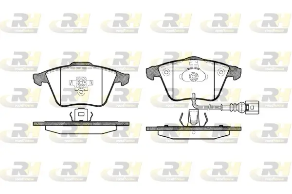 Bremsbelagsatz, Scheibenbremse Vorderachse ROADHOUSE 2964.32