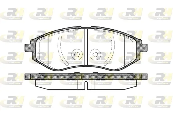 Bremsbelagsatz, Scheibenbremse Vorderachse ROADHOUSE 2986.00