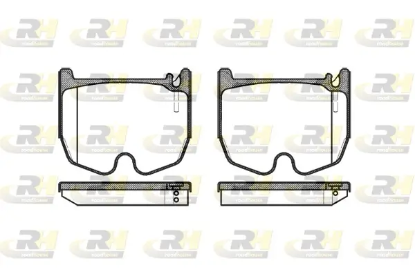 Bremsbelagsatz, Scheibenbremse Vorderachse ROADHOUSE 2992.00