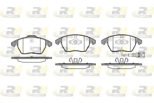 Bremsbelagsatz, Scheibenbremse Vorderachse ROADHOUSE 21030.01