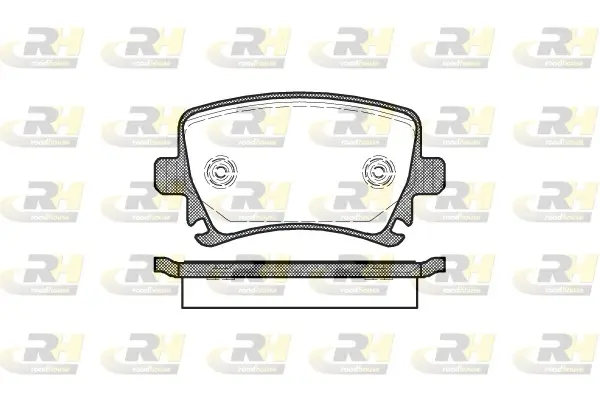 Bremsbelagsatz, Scheibenbremse Hinterachse ROADHOUSE 21031.00