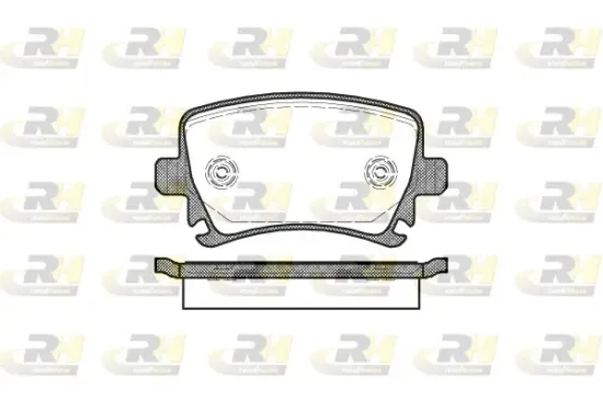Bremsbelagsatz, Scheibenbremse Hinterachse ROADHOUSE 21031.00 Bild Bremsbelagsatz, Scheibenbremse Hinterachse ROADHOUSE 21031.00