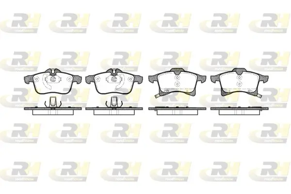 Bremsbelagsatz, Scheibenbremse Vorderachse ROADHOUSE 21036.02
