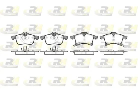 Bremsbelagsatz, Scheibenbremse Vorderachse ROADHOUSE 21036.02 Bild Bremsbelagsatz, Scheibenbremse Vorderachse ROADHOUSE 21036.02