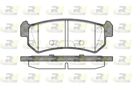 Bremsbelagsatz, Scheibenbremse Hinterachse ROADHOUSE 21048.00 Bild Bremsbelagsatz, Scheibenbremse Hinterachse ROADHOUSE 21048.00