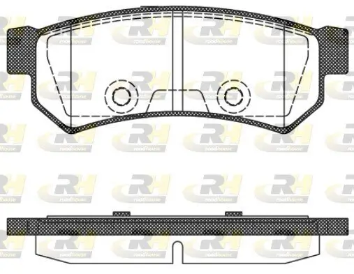 Bremsbelagsatz, Scheibenbremse Hinterachse ROADHOUSE 21048.10 Bild Bremsbelagsatz, Scheibenbremse Hinterachse ROADHOUSE 21048.10