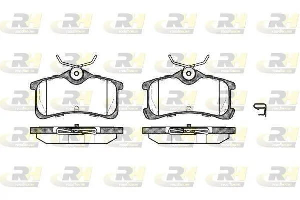 Bremsbelagsatz, Scheibenbremse Hinterachse ROADHOUSE 21050.02