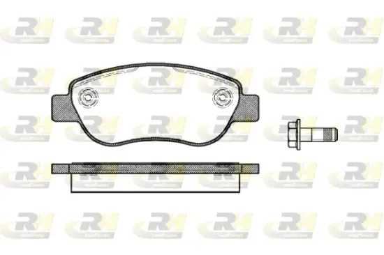 Bremsbelagsatz, Scheibenbremse Vorderachse ROADHOUSE 21069.00 Bild Bremsbelagsatz, Scheibenbremse Vorderachse ROADHOUSE 21069.00