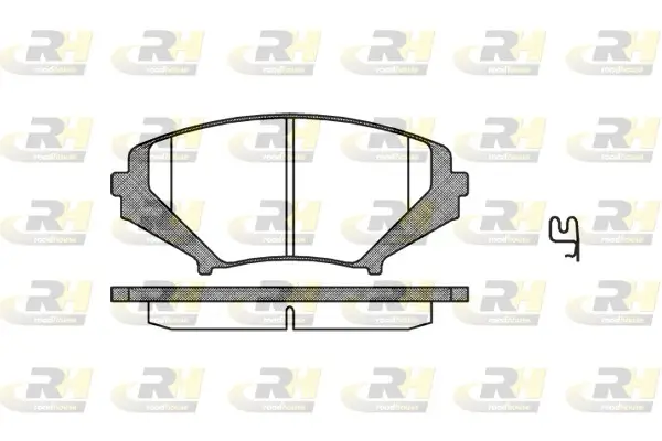Bremsbelagsatz, Scheibenbremse Vorderachse ROADHOUSE 21080.01