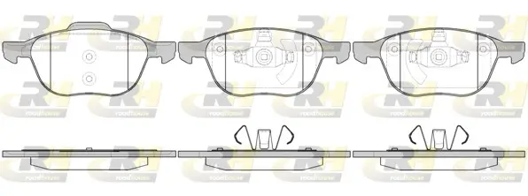 Bremsbelagsatz, Scheibenbremse Vorderachse ROADHOUSE 21082.00