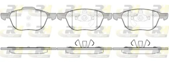 Bremsbelagsatz, Scheibenbremse Vorderachse ROADHOUSE 21082.00 Bild Bremsbelagsatz, Scheibenbremse Vorderachse ROADHOUSE 21082.00