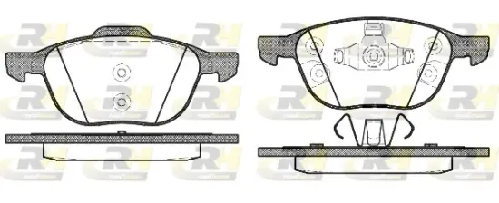 Bremsbelagsatz, Scheibenbremse Vorderachse ROADHOUSE 21082.30 Bild Bremsbelagsatz, Scheibenbremse Vorderachse ROADHOUSE 21082.30