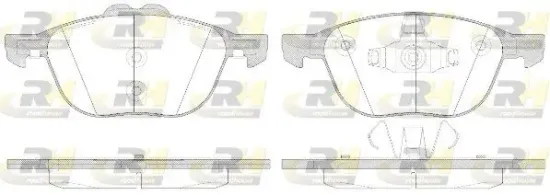 Bremsbelagsatz, Scheibenbremse Vorderachse ROADHOUSE 21082.50 Bild Bremsbelagsatz, Scheibenbremse Vorderachse ROADHOUSE 21082.50